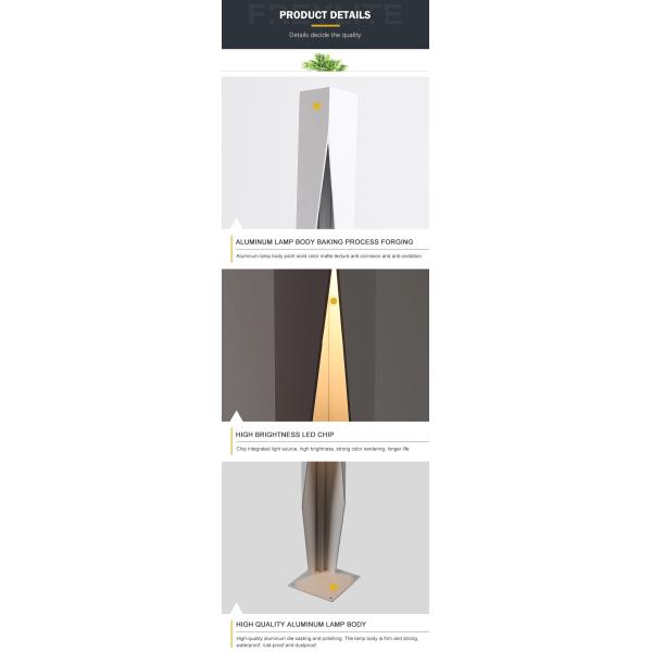 Света поляка лужайки Ип65 5В для яркости алюминиевого случая заливки формы сада высокой