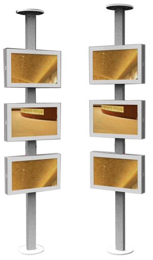 DT61 Outdoor 3 screen media digital signage