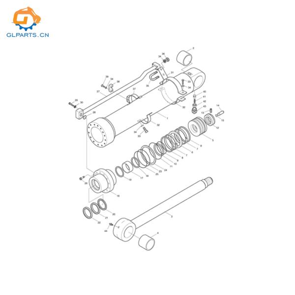 2440-9236 24409236 Hydraulic Arm Cylinder For Doosan SOLAR 200W 220LC Tractor Parts China Factory