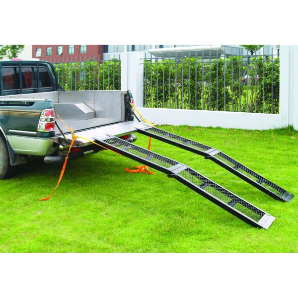 500lbs Capacity Metal Trailer Ramps Steel Folding Ramps durable