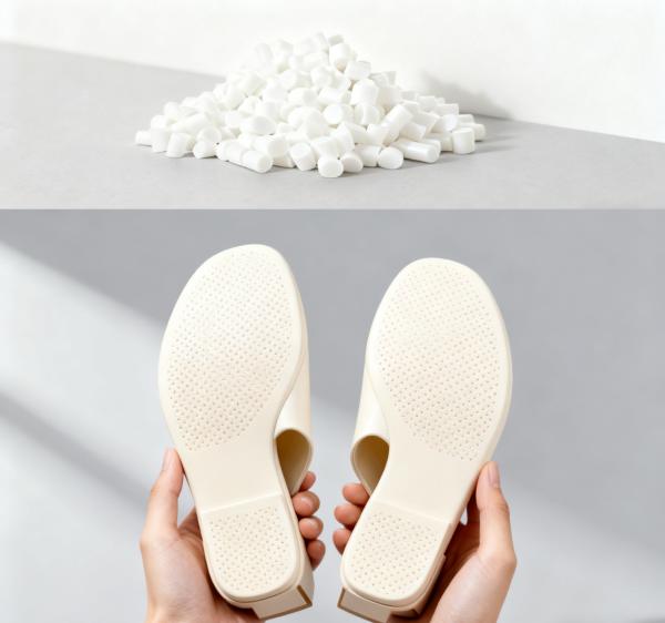 Sungallon Soft Wear-Resistant Odor-Free TPE Thermoplastic Elastomer Granules for Home Indoor Slippers/Casual Loafers Shoe Sole Molding