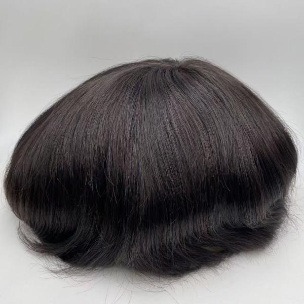 Hot Selling Natural Q6 Swiss Lace Base Human Hair Men Toupee Prosthesis Patch Unit Durable Male Hair for Men Hair
