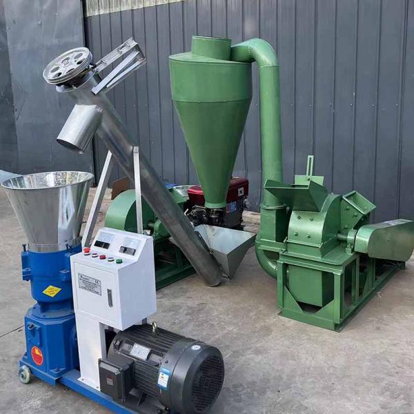 Biomass Wood Granulator Machine Flat Die Straw Wood Pellet Mill Line