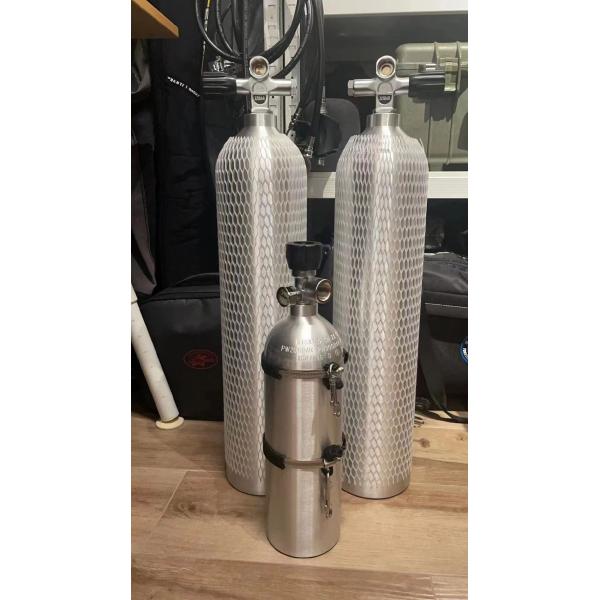 6.8L 300bar Composite Air Cylinder Filled by Compressor for Carbon Dioxide Gas Storage