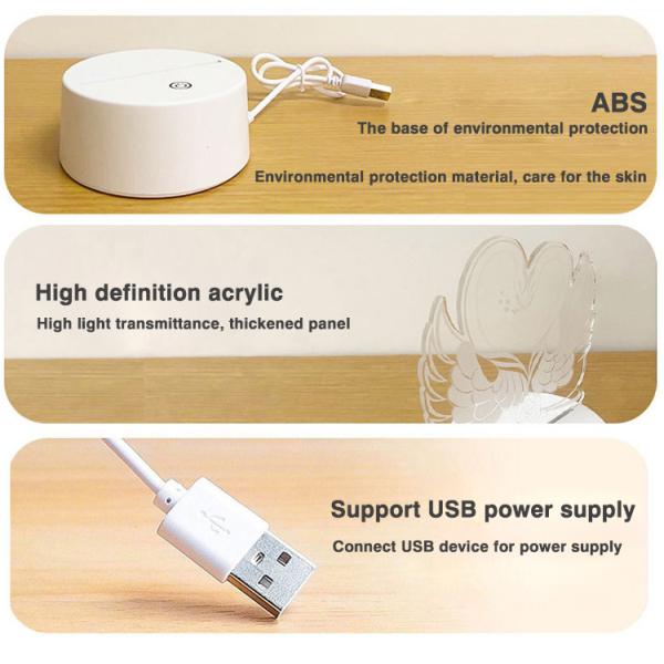 Custom Creative Solar Gift Light 3D Illusion Anime Night Light