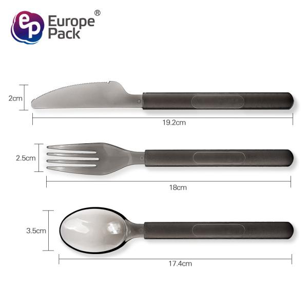 Eco-Friendly Dessert Plastic Knife Fork Spoon Ps Plastic Disposable Cutlery