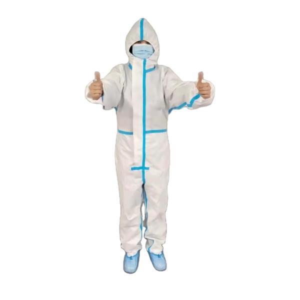 S-3XL Disposable Surgical Gown , Disposable Coveralls With Hood And Boots