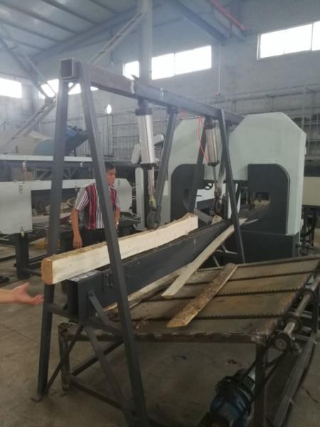 serração vertical resistente da faixa com máquina de corte de madeira automática do transporte do CNC a GRANDE