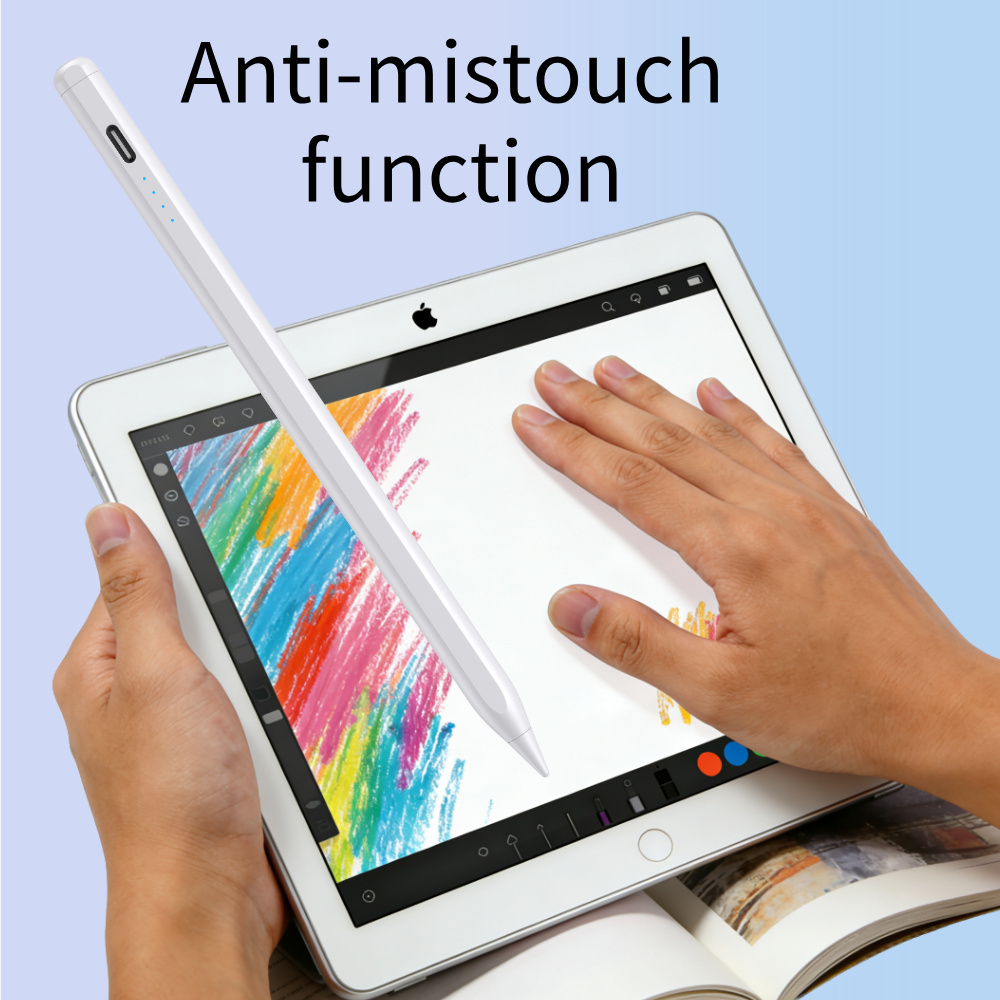 XDGY P6 Active Capacitive Stylus Pen with Magnetic Attraction & Palm Rejection Aluminum Alloy Compatible with Phones/Tablets