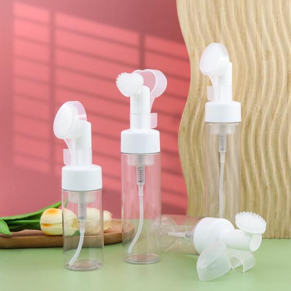 100ml 120ml PET Refillable Plastic Pump Bottle Plastic Empty Foam Brush Mousse