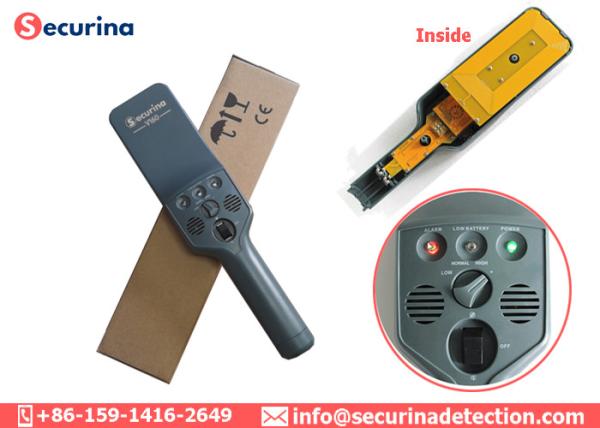 Varredor da mão da segurança de Digitas do corpo, detector de metais à mão V160 da elevada precisão