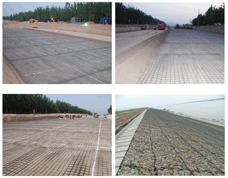 Стекло прочности на растяжение - волокно Geogrid для железнодорожного учреждения, серого цвета