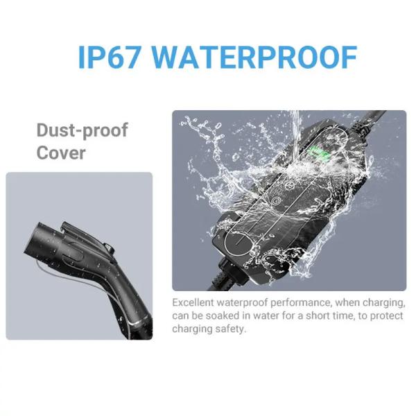 заряжатель ev ODM портативного OEM штепсельной вилки заряжателя трехфазного 11kw 16A CEE ev передвижной