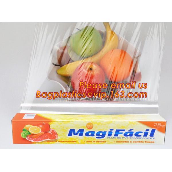 Keep Fresh PE food wrap plastic Cling film wrap jumbo roll, LLDPE power stretch wrap film food wrap stretch film, bageas