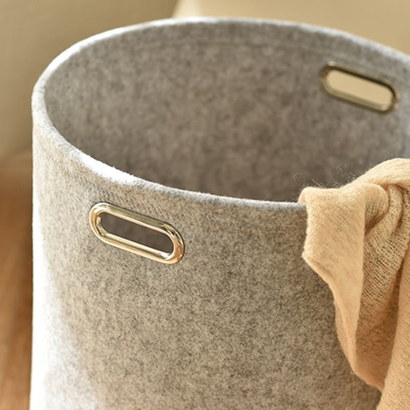 Factory Wholesale Laundry Basket Simple Felt Toy Storage Bucket Storage Laundry Box