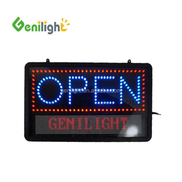 L'acrylique personnalisé à LED Lumière de lettre Neon Open Sign alimenté par 0 Consommation d'énergie