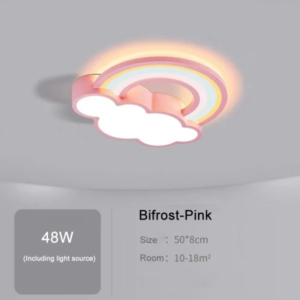 Princess Room Light Fixtures Bedroom And Warm Simple Cartoon rainbow ceiling light(WH-MA-300)