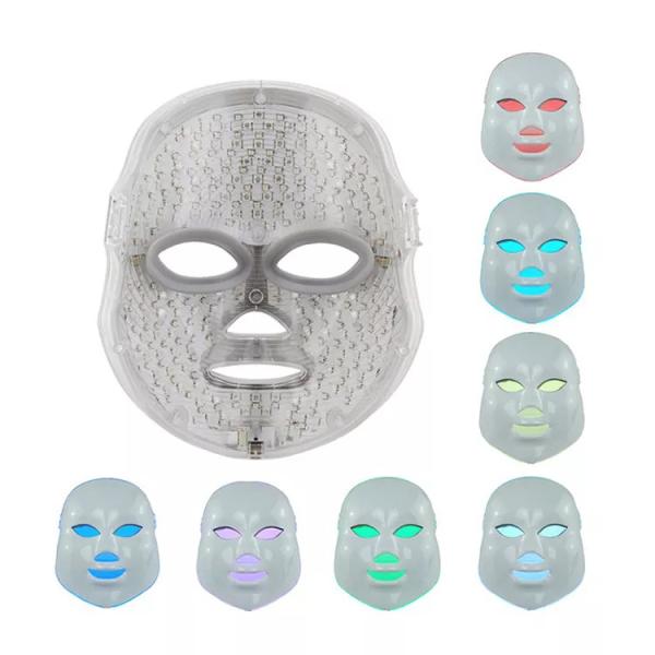 A pele flexível da beleza infravermelha vermelha facial do fotão do uso da casa de Skincare conduziu a máscara da terapia da luz da cara