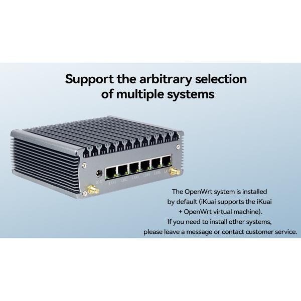 Intel Celeron J6412 PC With Six LAN One COM and 4 USB Mini Computer