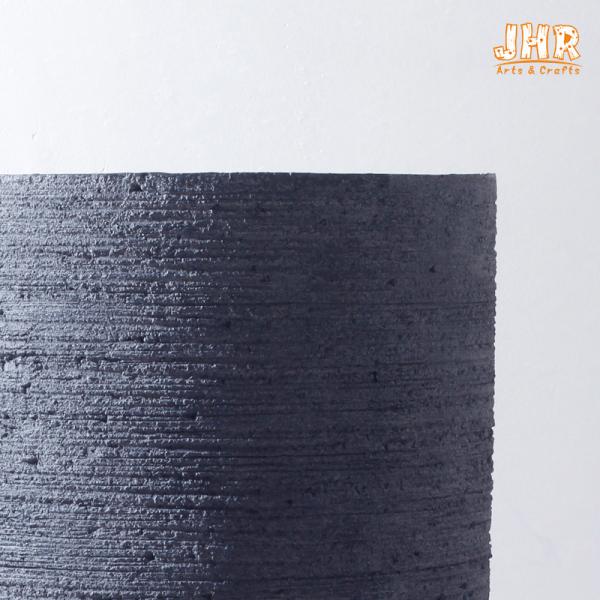 Fiber Grey Clay Flower Pots