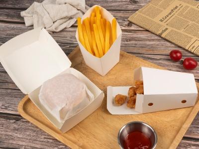 Disposable Fast Food Packaging Box Take Out Lunch Boxes Waterproof Kraft Paper Food Containers