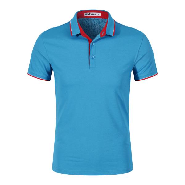 Wholesale Men's Customizable Golf Sportswear Polo Shirt 100% Cotton Polo T-Shirt