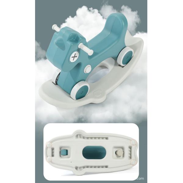 Fun and Safe Rocking Horse Roller Coaster for Baby PVC Material Perfect Birthday Gift