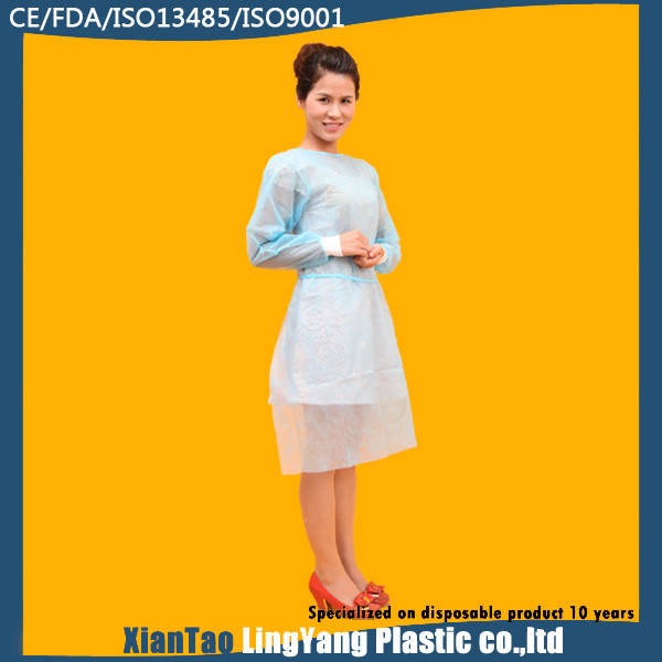 PP Impervious Disposable Medical Gowns , Disposable Sterile Gowns Anti Alcohol