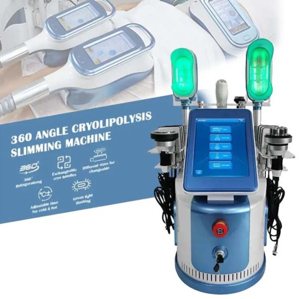 360 Cryo Vacuum RF Lipo Laser 6 en 1 Grasa congelación de pérdida de peso máquina de adelgazamiento corporal