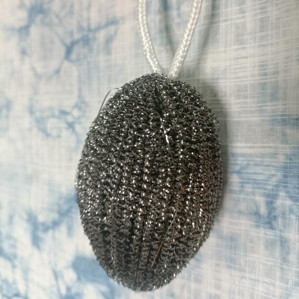 JNKA Packaging Pot Wire Scrubber/scourer/cleaning Ball Cleaning SS 410 Stainless Steel Silver Kitchen Sponge Scrubber