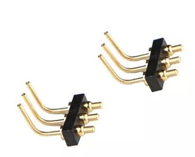 3V Brass Plated Right Angle POGO Pin Male Header Surface Mount Pogo Pins