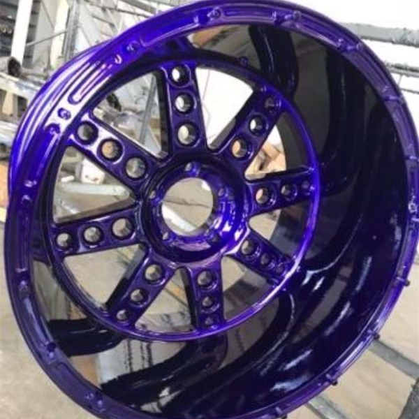 Eco - Friendly Metallic Powder Coat , Automotive Powder Coating Chrome Effect