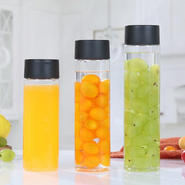 400ml 500ml PET Fruit Juice Voss Bottle 245mm Height Non Spill