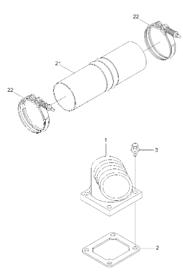 Зажим для резиновой трубы входа 3926704 R480LC-9 для машинных частей экскаватора HYUNDAI