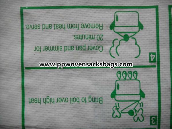 25kg BOPP Lamiated PP Woven Rice Bags / MAMA GOLD Multi-color Printed Rice Bags
