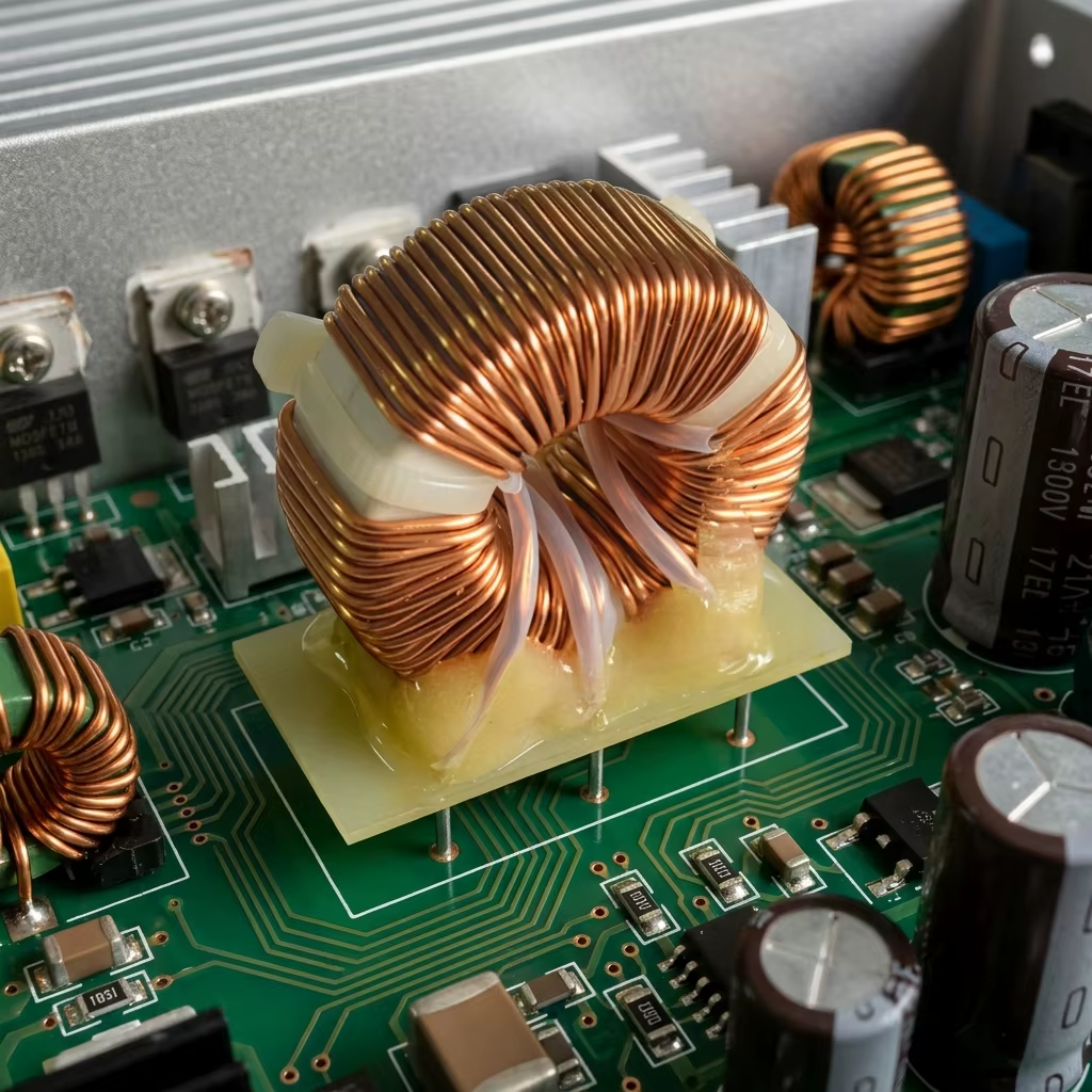 T26 High Current Pure Copper Toroidal Inductor Vertical PCB Mount Stable