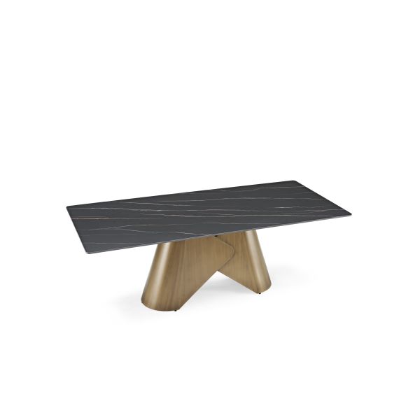 Wholesale Restaurant Modern Living Room Furniture Luxury Marble Rectangular Dining Table Set