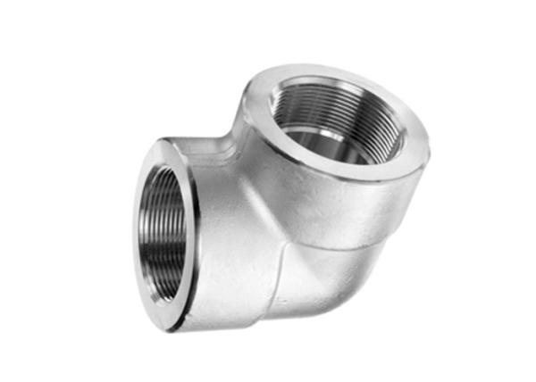 NPT Threaded Forged Stainless Steel Pipe Fittings 90 Degree Steel Pipe Elbow