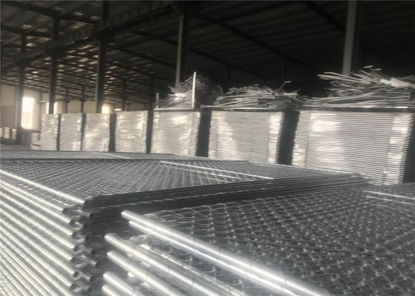 6'x10' chain link construction fence panels mesh 2.5x2.5 diameter 2.5mm
