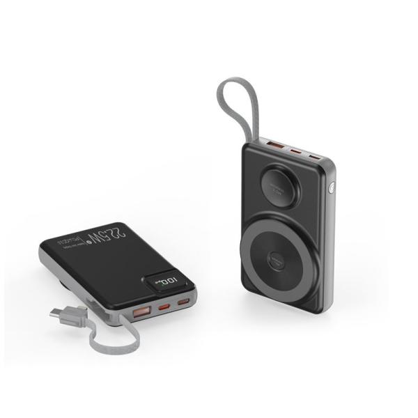 Large Capacity Portable Power Bank 10000mAh Stylish Power Bank With Data Display