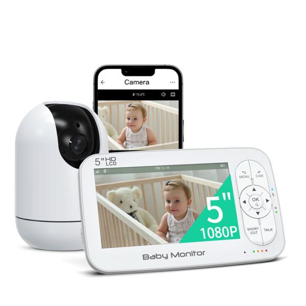 Tuya 1080P Video Hd Baby Monitor para el coche Wifi 2.4Ghz vigilancia inalámbrica de hogar inteligente