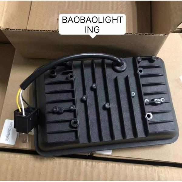 Red Blue Flash 12V White Color Rectangle Universal Car Truck Work Lights