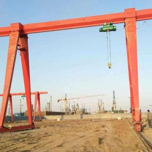 Altura portuária 15M 7,5 Ton Single Girder Gantry Crane