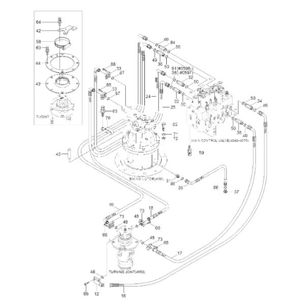 31N140941 Резино-Т соединение HYUNDAI запасные части экскаватора для R110-7 R140LC-7