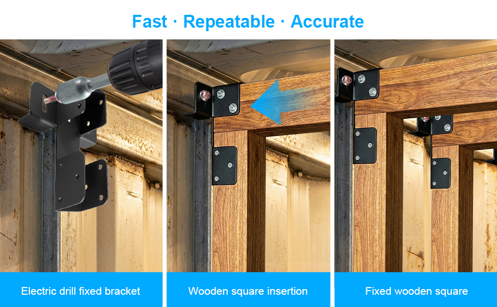 Shipping Container Brackets, Heavy Duty Stud Framing Kit for 2x4 2x6 Lumber | Interior Container Framing Support, Heavy Duty Steel Brackets for Insulation, Walls, Ceilings and DIY Conversion Projects