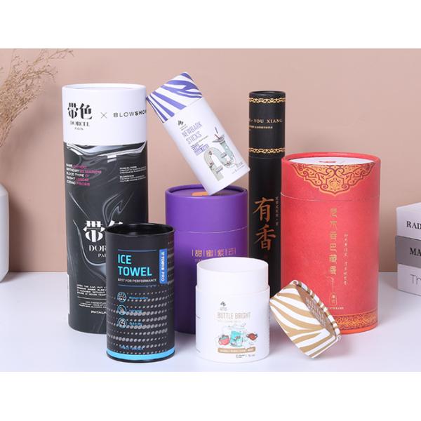 157gsm Paper Tea Coffee Tube Packaging Cardboard Cosmetic Tube