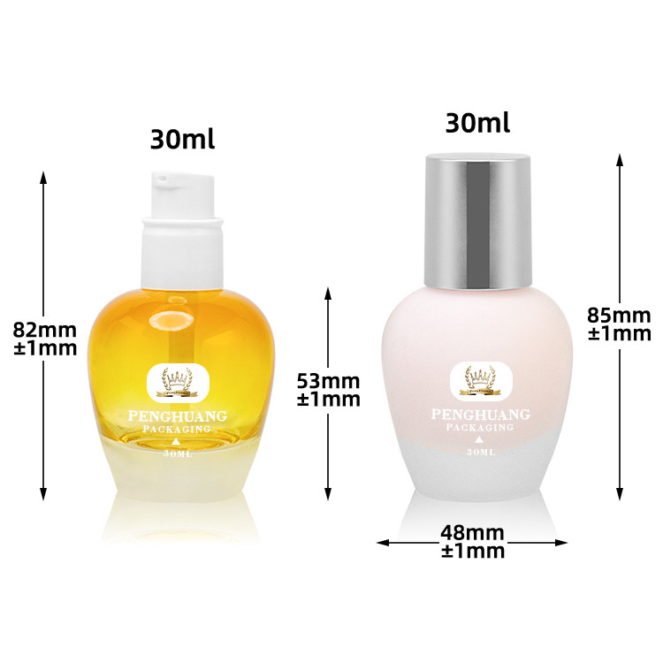 бутылка капельницы сыворотки матированного стекла бутылки эфирного масла 30ml оптовой стеклянной бутылки учреждения 30ml роскошная изготовленная на заказ пустая