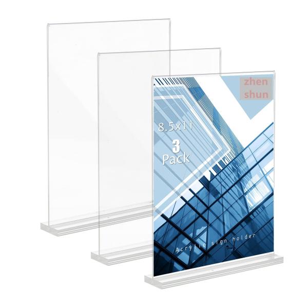 High quality Clear Table Menu Display Stand Desktop Display Stand Paper Holder Table Top Sign Holder Suitable for Restaurants