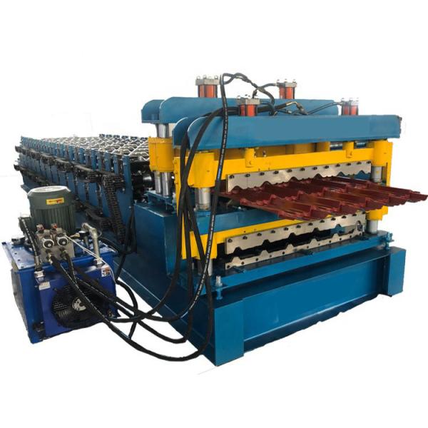 крен двойного слоя 20m/Min Chaindrive формируя делать листа черепицы машины 0.3mm