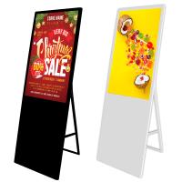 VETE-SE 43 o Signage flexível de dobramento portátil comercial do LCD Digitas da rede da polegada
